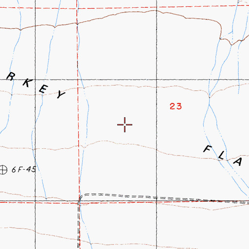 Topographic Map of Turkey Flat, CA
