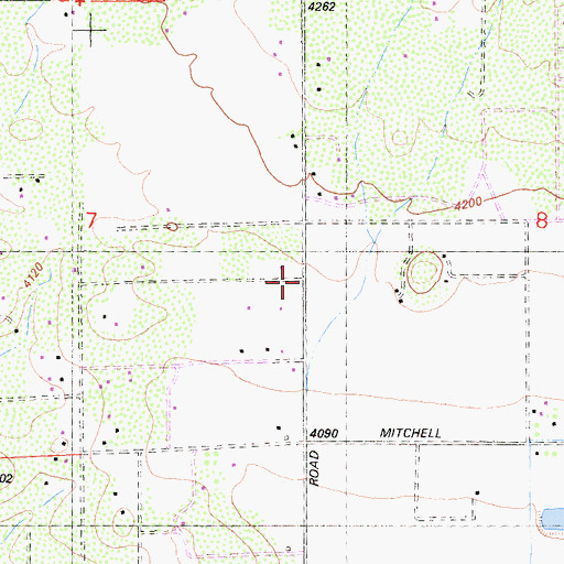 Topographic Map of Anza Valley, CA