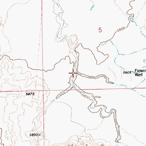 Topographic Map of Blanco Canyon, AZ