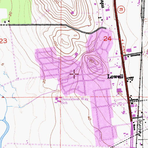 Topographic Map of American Canyon, CA
