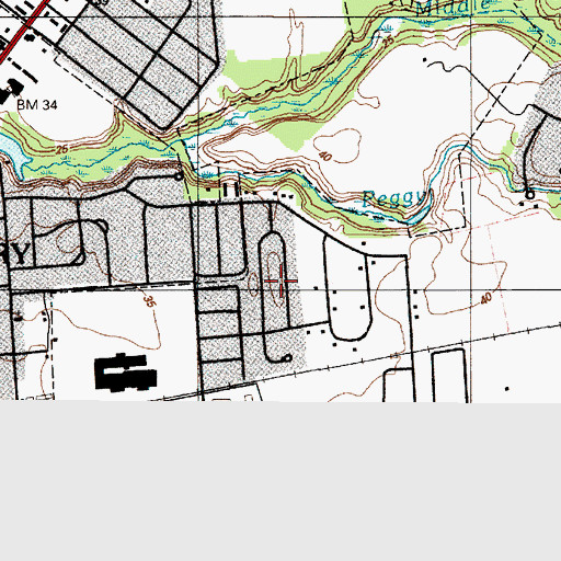 Topographic Map of Brookdale Heights, MD