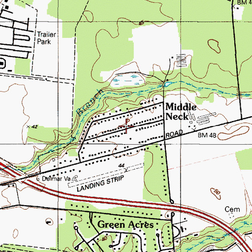 Topographic Map of Cannon Farm, MD