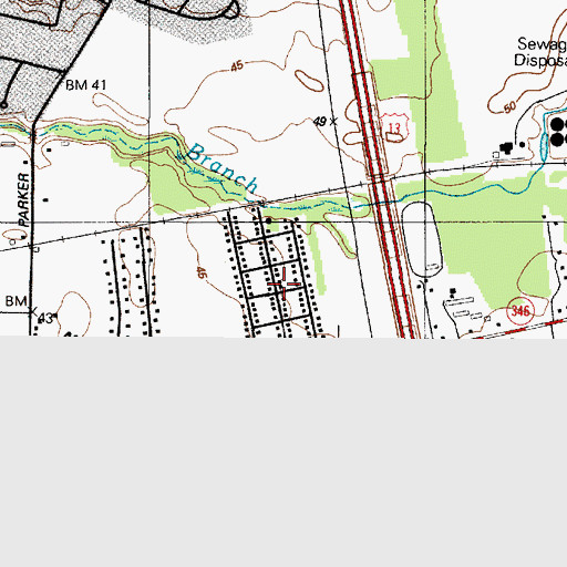 Topographic Map of Chesapeake Heights, MD