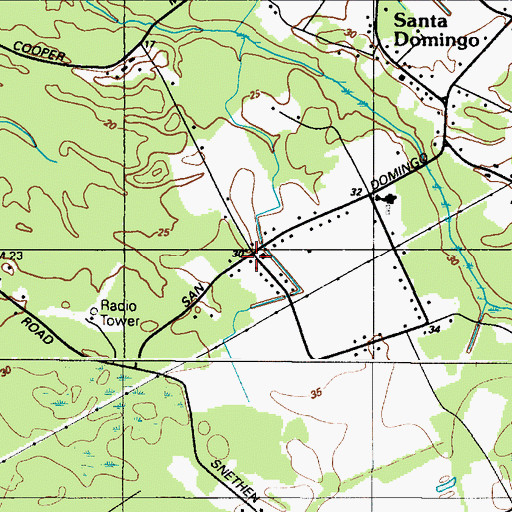 Topographic Map of Cooper Mill, MD