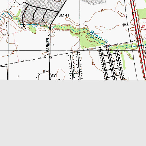 Topographic Map of Deerfield, MD
