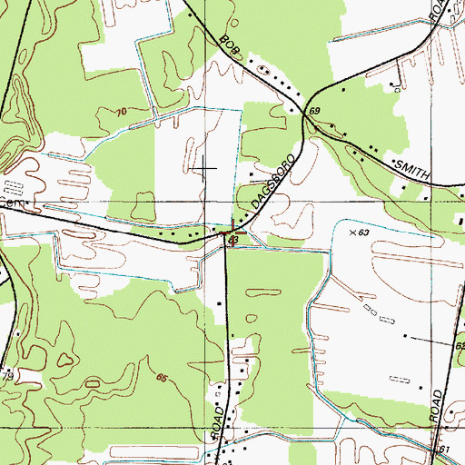 Topographic Map of East Winds, MD
