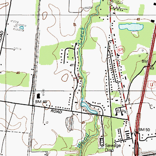 Topographic Map of Ellegood Estates, MD