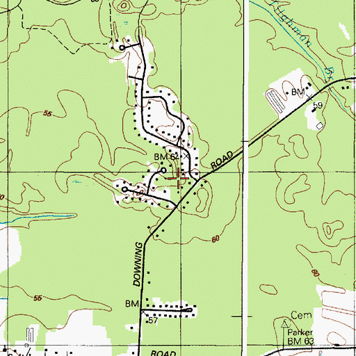 Topographic Map of Essex Ridge, MD