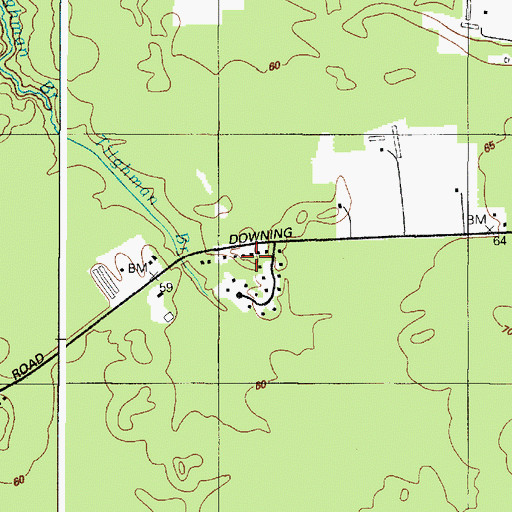 Topographic Map of Greenland, MD