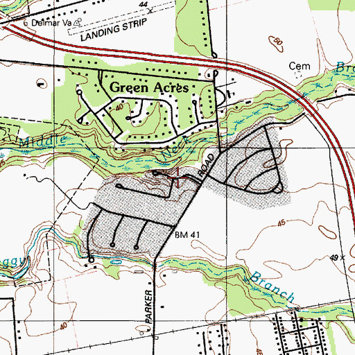Topographic Map of Kathleens Delight, MD
