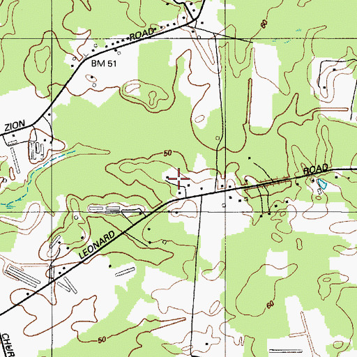 Topographic Map of Maria Acres, MD