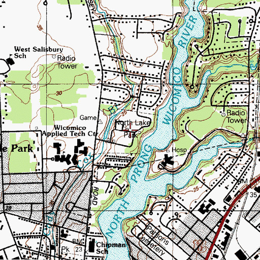 Topographic Map of Maryland State Game Farm (historical), MD