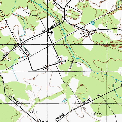 Topographic Map of Matyiko Manor, MD