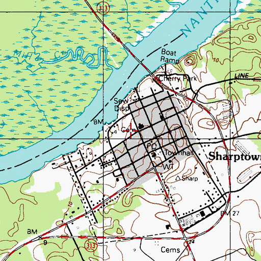 Topographic Map of Mount Vernon Church, MD