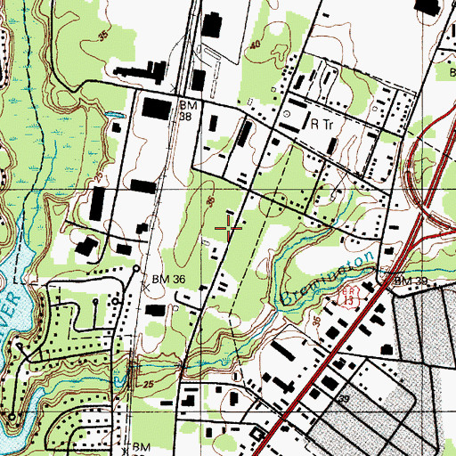 Topographic Map of Northwood, MD