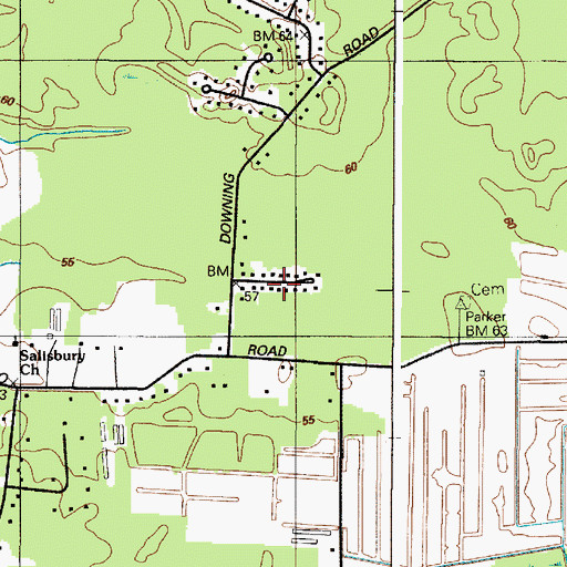 Topographic Map of Pembroke Hills, MD