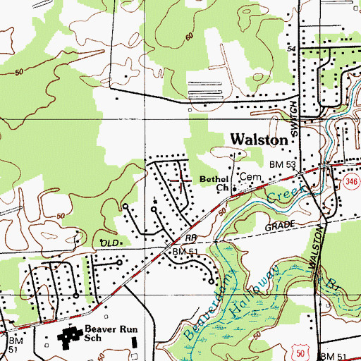 Topographic Map of Plainfield, MD