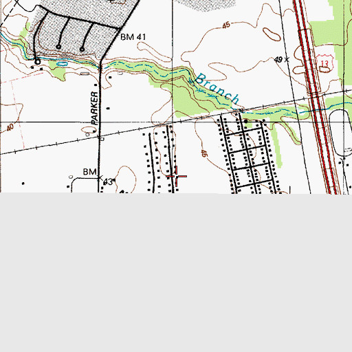 Topographic Map of Pleasant Acres, MD