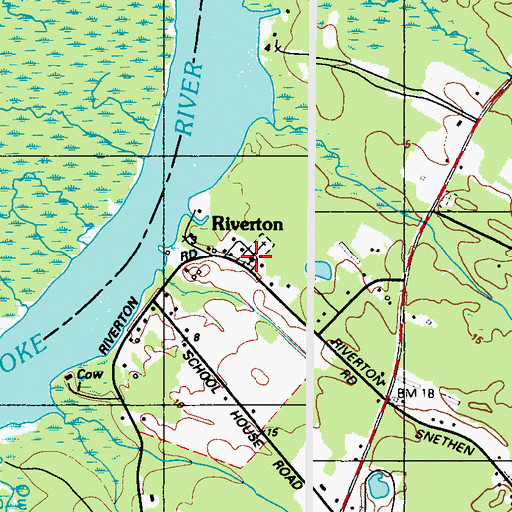 Topographic Map of Riverton United Methodist Church, MD