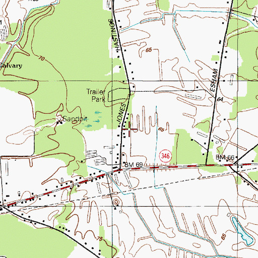 Topographic Map of Wil-e-lew, MD