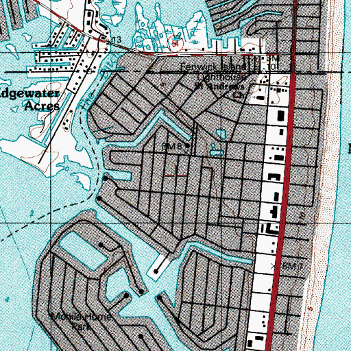 Topographic Map of Cainwoods, MD