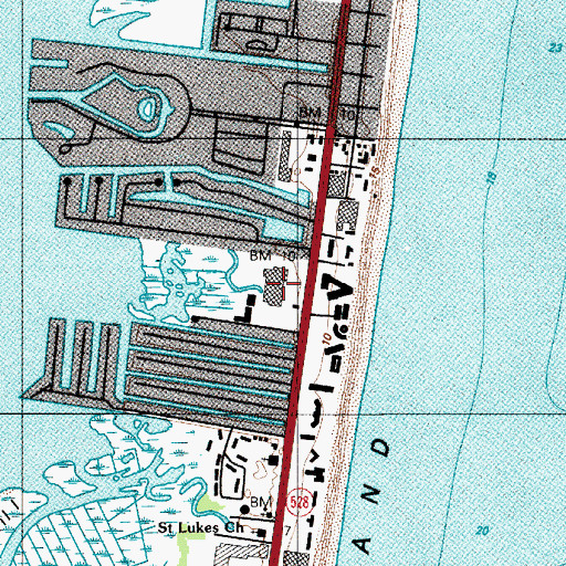 Topographic Map of Gold Coast Mall Shopping Center, MD