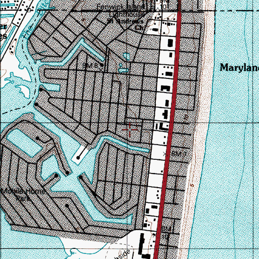 Topographic Map of Gorman Avenue Park, MD