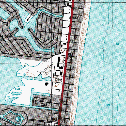 Topographic Map of Montego Bay Shopping Center, MD