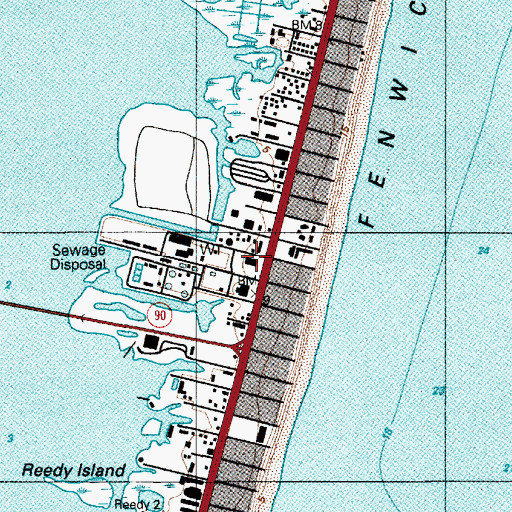 Topographic Map of Peninsula General Health Services (historical), MD