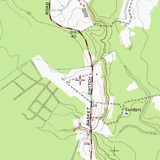 Topographic Map of Worcester County, MD
