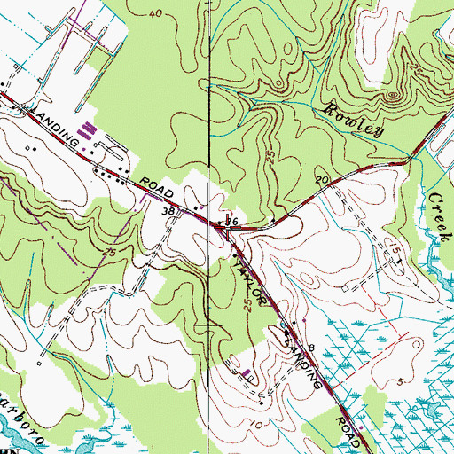 Topographic Map of Bayview (historical), MD