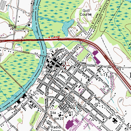 Topographic Map of Bethany United Methodist Church, MD