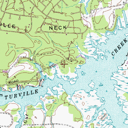 Topographic Map of Cotton Hill Camp, MD