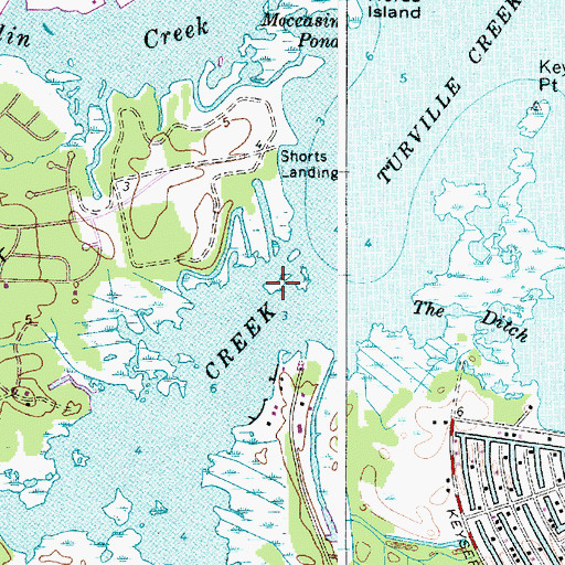 Topographic Map of Gambage Island, MD