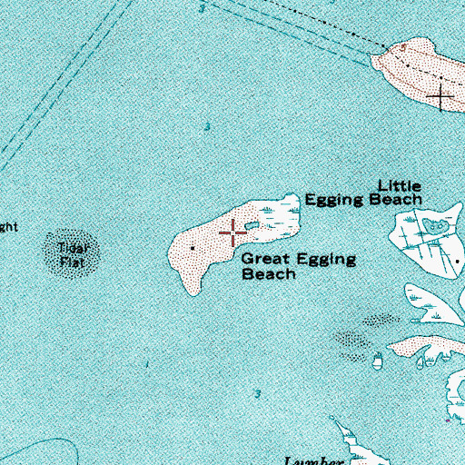 Topographic Map of Great Egging Island, MD