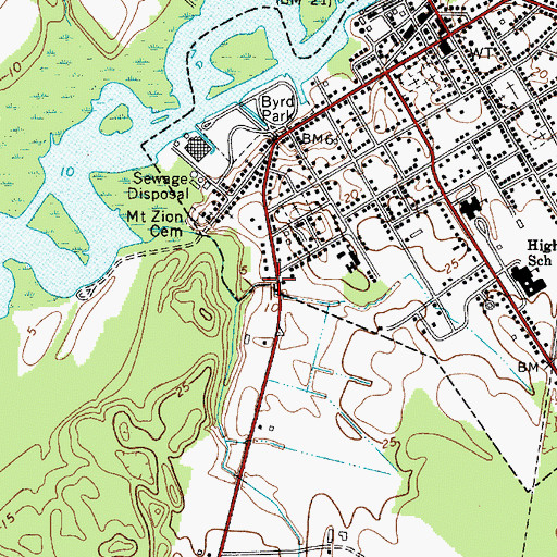 Topographic Map of Harrison House Nursing Home, MD