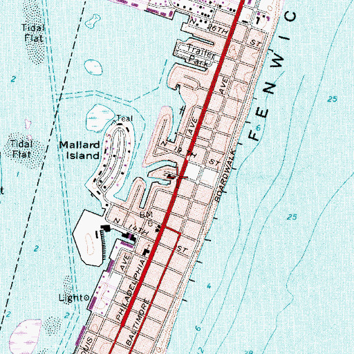 Topographic Map of Holy Savior Catholic Church, MD