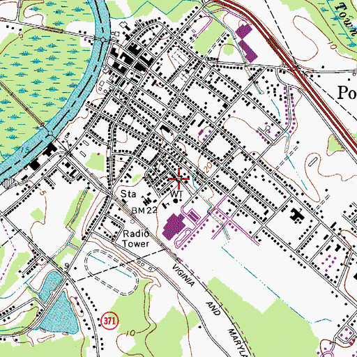 Topographic Map of Macedonia Baptist Church, MD
