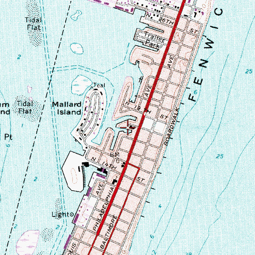 Topographic Map of Minnow Creek, MD