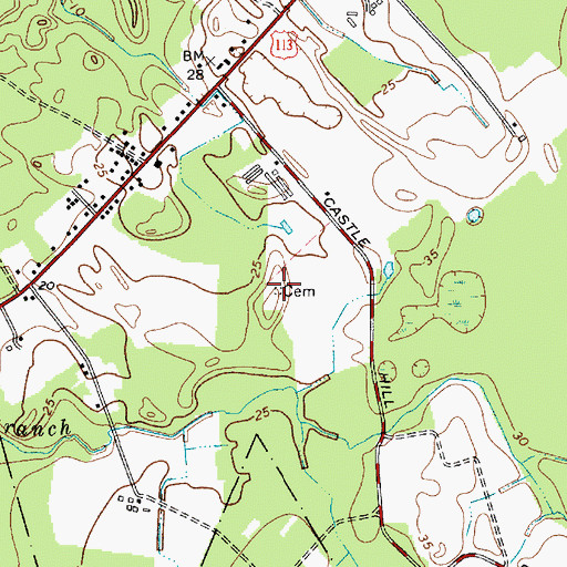 Topographic Map of Nelson Cemetery, MD