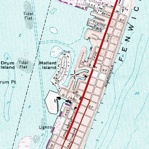 Topographic Map of Rosinbarrel Slough (historical), MD