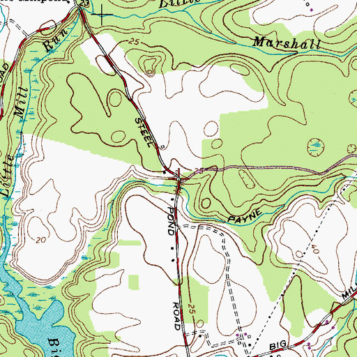 Topographic Map of Saint Pauls School (historical), MD