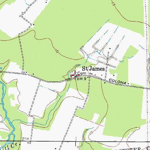 Topographic Map of School Number 3 (historical), MD
