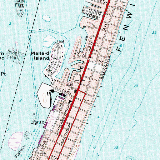 Topographic Map of Sixteenth Street Medical Center, MD