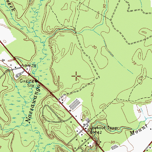 Topographic Map of Tyndall Estates, MD