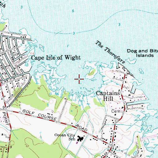 Topographic Map of Wire Pond, MD