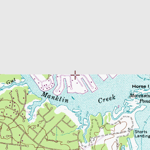 Topographic Map of Wood Duck Isle, MD