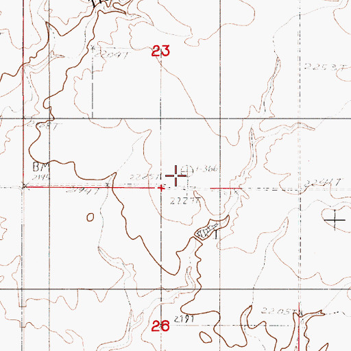 Topographic Map of Seips School (historical), MT