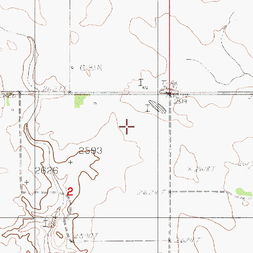 Topographic Map of Dowd School (historical), MT
