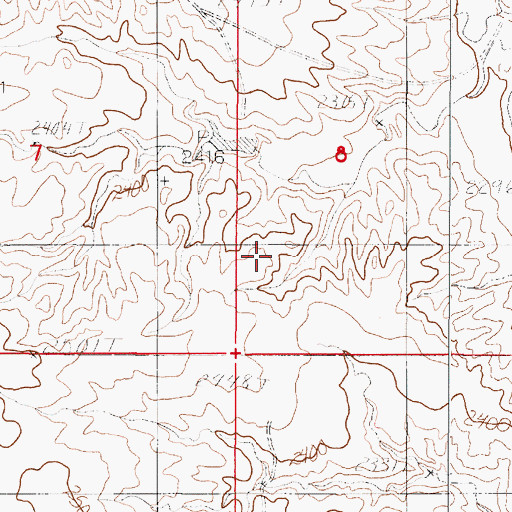 Topographic Map of Trenne School (historical), MT
